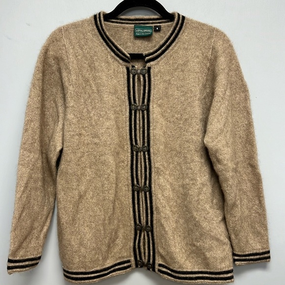 Lothlorian New Zealand 🇳🇿Wool and Possum Hook Closure Cardigan Size Small - Picture 1 of 11